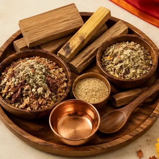 Illustrative catalogue view for Basic Havan Samagri; actual appearance varies